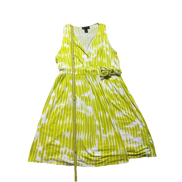 Lane Bryant Tie Dye Wrap Dress Women 14/16(1X) Bright Neon Sundress - Picture 5 of 6